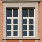Holzfenster in der Grundschule in Zaissenhausen